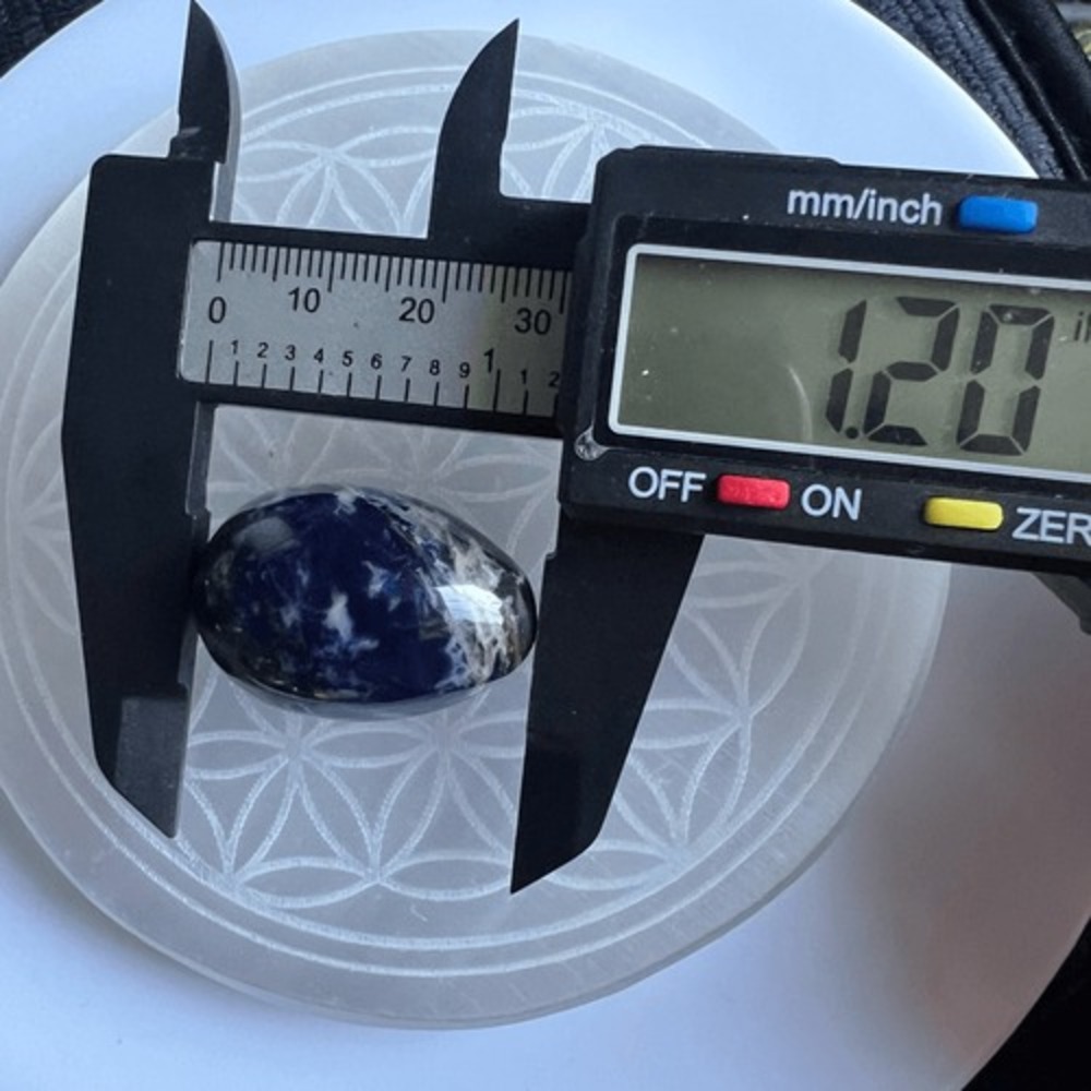 Sodalite Crystal Egg Meditation Stone - Picture 5 of 12